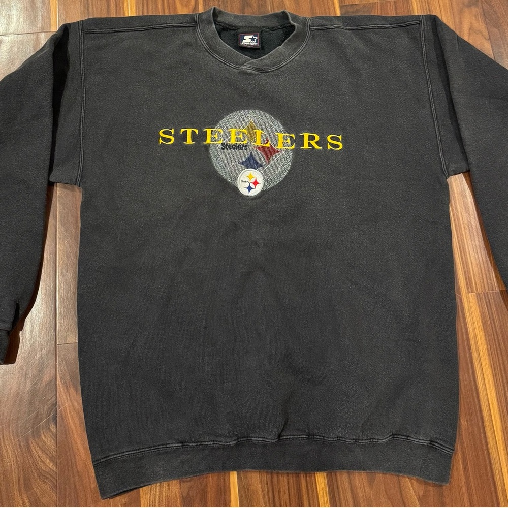 Vintage Starter Pittsburgh Steelers Crewneck Sweatshirt Large